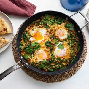 Egg and Lentil coconut curry