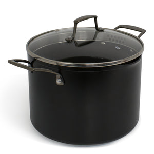 Non toxic Stock Pot with double strainer lid 24 cm