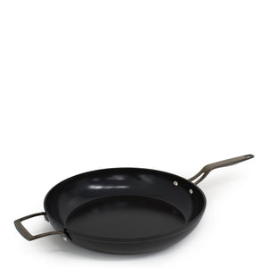 frying pan with a helper handle