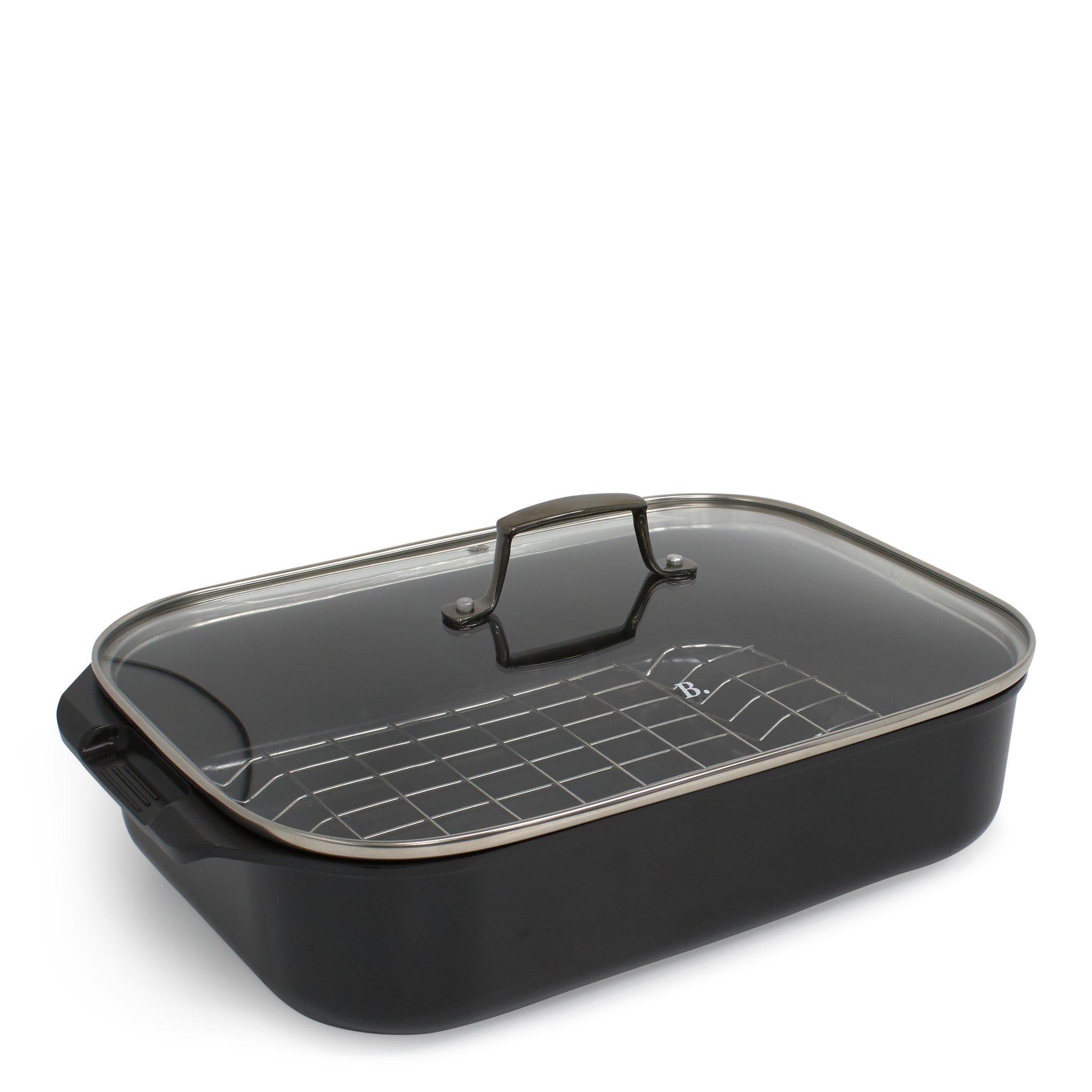 non toxic roasting pan with rack and lid